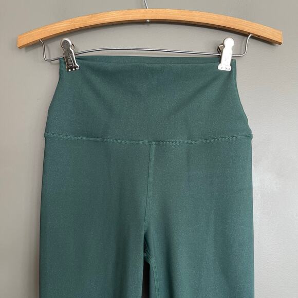 Carbon38 Shine Powder 7/8 Leggings Evergreen Size XS High Waisted Shimmer Gym - Picture 7 of 16